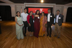 University of Cincinnati president Dr. Neville G. Pinto, faculty, staff, students and families enjoyed the President Pinto’s PLME Dinner, Awards ceremony with ( Varsha Vinod, Sarah Corinne Geraghty, Rosslyn Davis, Harshman Sihra, Advika Sumit, Saannidhya Rawat ) at the Mercantile Immersive Tuesday April 28, 2026 in Downtown Cincinnati. Photos by Joseph Fuqua II