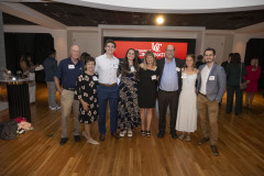 University of Cincinnati president Dr. Neville G. Pinto, faculty, staff, students and families enjoyed the President Pinto’s PLME Dinner, Awards ceremony with ( Varsha Vinod, Sarah Corinne Geraghty, Rosslyn Davis, Harshman Sihra, Advika Sumit, Saannidhya Rawat ) at the Mercantile Immersive Tuesday April 28, 2026 in Downtown Cincinnati. Photos by Joseph Fuqua II