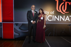 University of Cincinnati president Dr. Neville G. Pinto, faculty, staff, students and families enjoyed the President Pinto’s PLME Dinner, Awards ceremony with ( Varsha Vinod, Sarah Corinne Geraghty, Rosslyn Davis, Harshman Sihra, Advika Sumit, Saannidhya Rawat ) at the Mercantile Immersive Tuesday April 28, 2026 in Downtown Cincinnati. Photos by Joseph Fuqua II