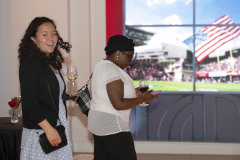 University of Cincinnati president Dr. Neville G. Pinto, faculty, staff, students and families enjoyed the President Pinto’s PLME Dinner, Awards ceremony with ( Varsha Vinod, Sarah Corinne Geraghty, Rosslyn Davis, Harshman Sihra, Advika Sumit, Saannidhya Rawat ) at the Mercantile Immersive Tuesday April 28, 2026 in Downtown Cincinnati. Photos by Joseph Fuqua II