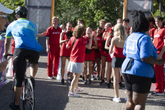 Dr. Neville G. Pinto, president of University of Cincinnati came down to Sawyer Point to support University of Cincinnati riders in the Ride Cincinnati event Saturday September 14, 2024. Photos by Joseph Fuqua II