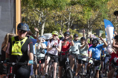 Dr. Neville G. Pinto, president of University of Cincinnati came down to Sawyer Point to support University of Cincinnati riders in the Ride Cincinnati event Saturday September 14, 2024. Photos by Joseph Fuqua II