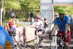 Dr. Neville G. Pinto, president of University of Cincinnati came down to Sawyer Point to support University of Cincinnati riders in the Ride Cincinnati event Saturday September 14, 2024. Photos by Joseph Fuqua II