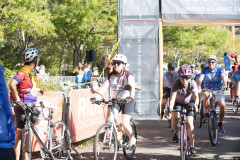 Dr. Neville G. Pinto, president of University of Cincinnati came down to Sawyer Point to support University of Cincinnati riders in the Ride Cincinnati event Saturday September 14, 2024. Photos by Joseph Fuqua II