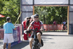 Dr. Neville G. Pinto, president of University of Cincinnati came down to Sawyer Point to support University of Cincinnati riders in the Ride Cincinnati event Saturday September 14, 2024. Photos by Joseph Fuqua II