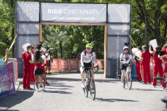 Dr. Neville G. Pinto, president of University of Cincinnati came down to Sawyer Point to support University of Cincinnati riders in the Ride Cincinnati event Saturday September 14, 2024. Photos by Joseph Fuqua II