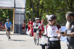 Dr. Neville G. Pinto, president of University of Cincinnati came down to Sawyer Point to support University of Cincinnati riders in the Ride Cincinnati event Saturday September 14, 2024. Photos by Joseph Fuqua II