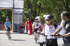 Dr. Neville G. Pinto, president of University of Cincinnati came down to Sawyer Point to support University of Cincinnati riders in the Ride Cincinnati event Saturday September 14, 2024. Photos by Joseph Fuqua II