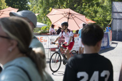 Dr. Neville G. Pinto, president of University of Cincinnati came down to Sawyer Point to support University of Cincinnati riders in the Ride Cincinnati event Saturday September 14, 2024. Photos by Joseph Fuqua II