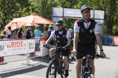 Dr. Neville G. Pinto, president of University of Cincinnati came down to Sawyer Point to support University of Cincinnati riders in the Ride Cincinnati event Saturday September 14, 2024. Photos by Joseph Fuqua II